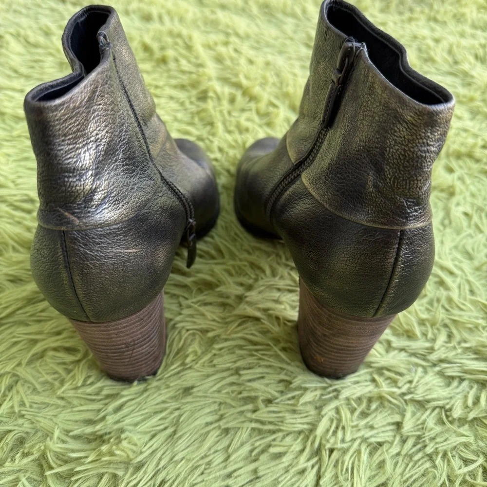 Cole Haan Nike Air Cassidy Black Leather Ankle Boots Size 10